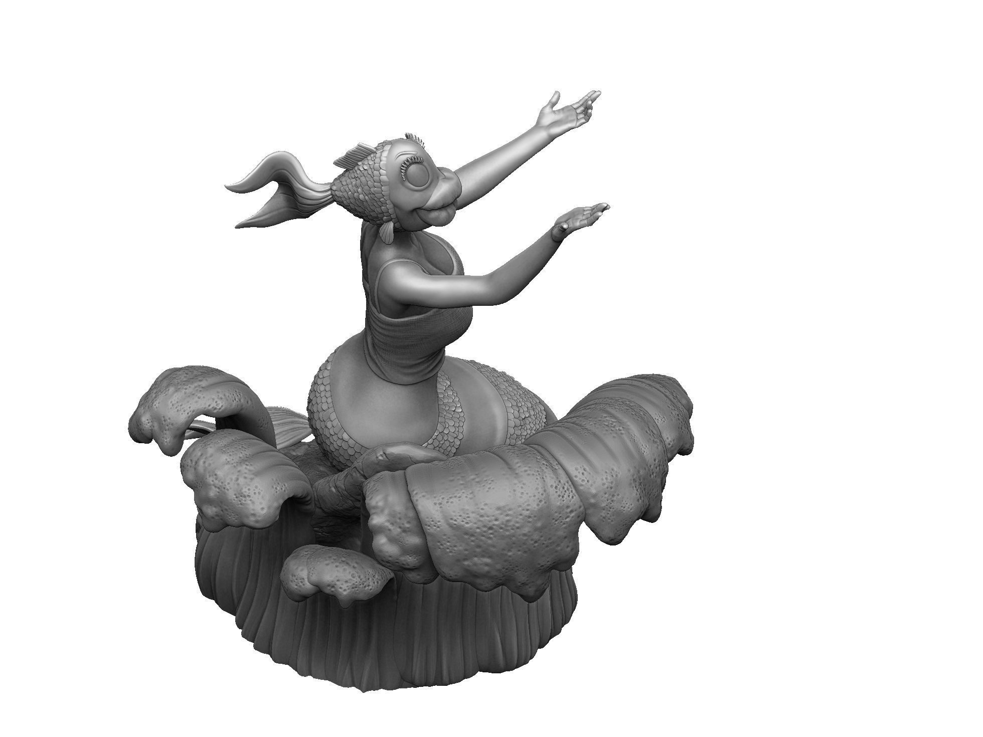 The Rusalka for 3d print STL armenfilm1983 3D print model_8
