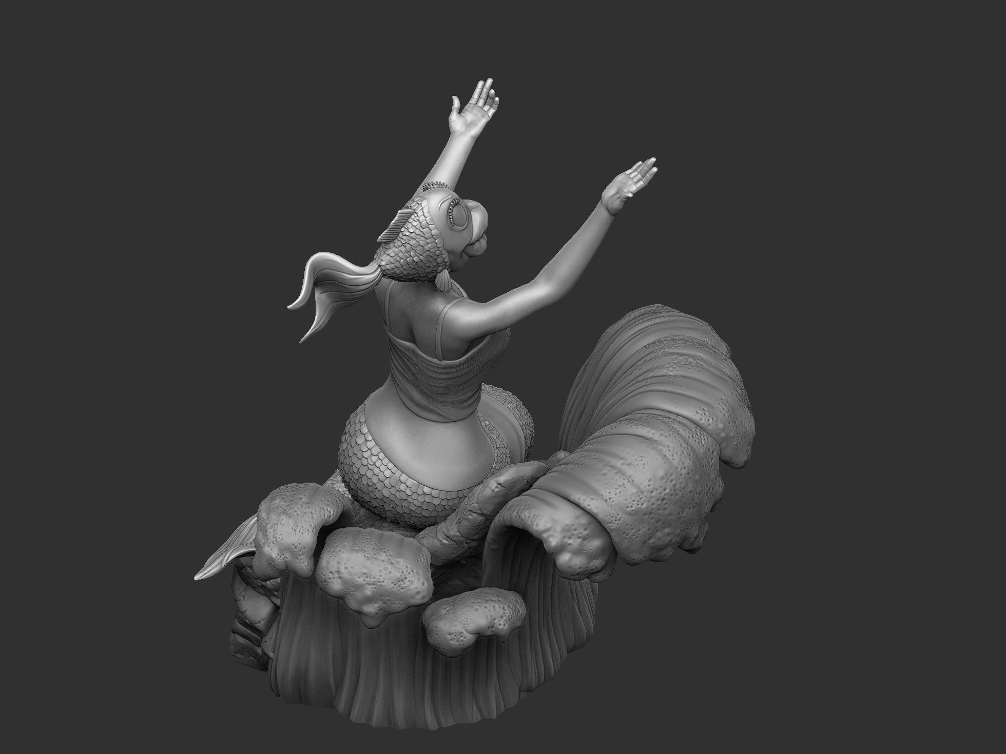 The Rusalka for 3d print STL armenfilm1983 3D print model_15