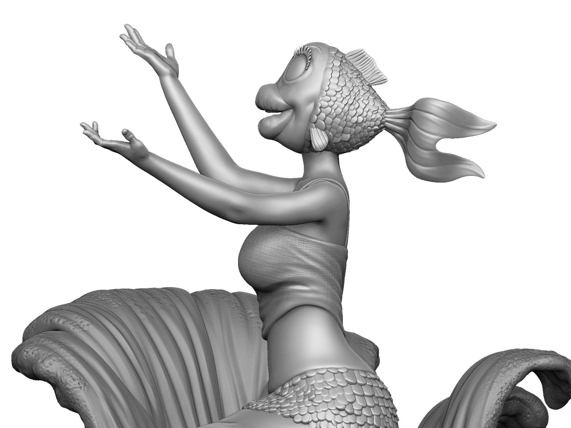 The Rusalka for 3d print STL armenfilm1983 3D print model_4