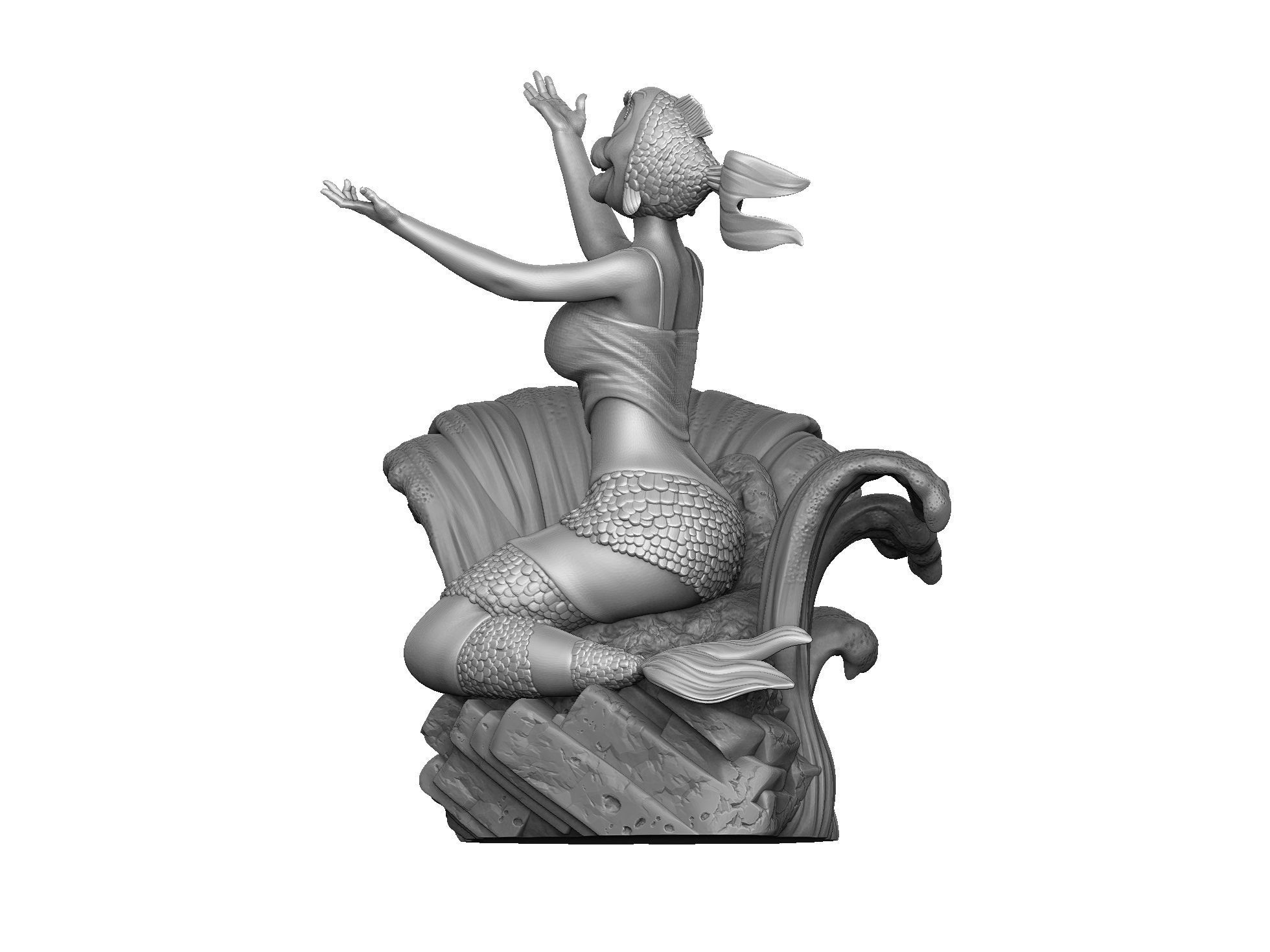 The Rusalka for 3d print STL armenfilm1983 3D print model_18