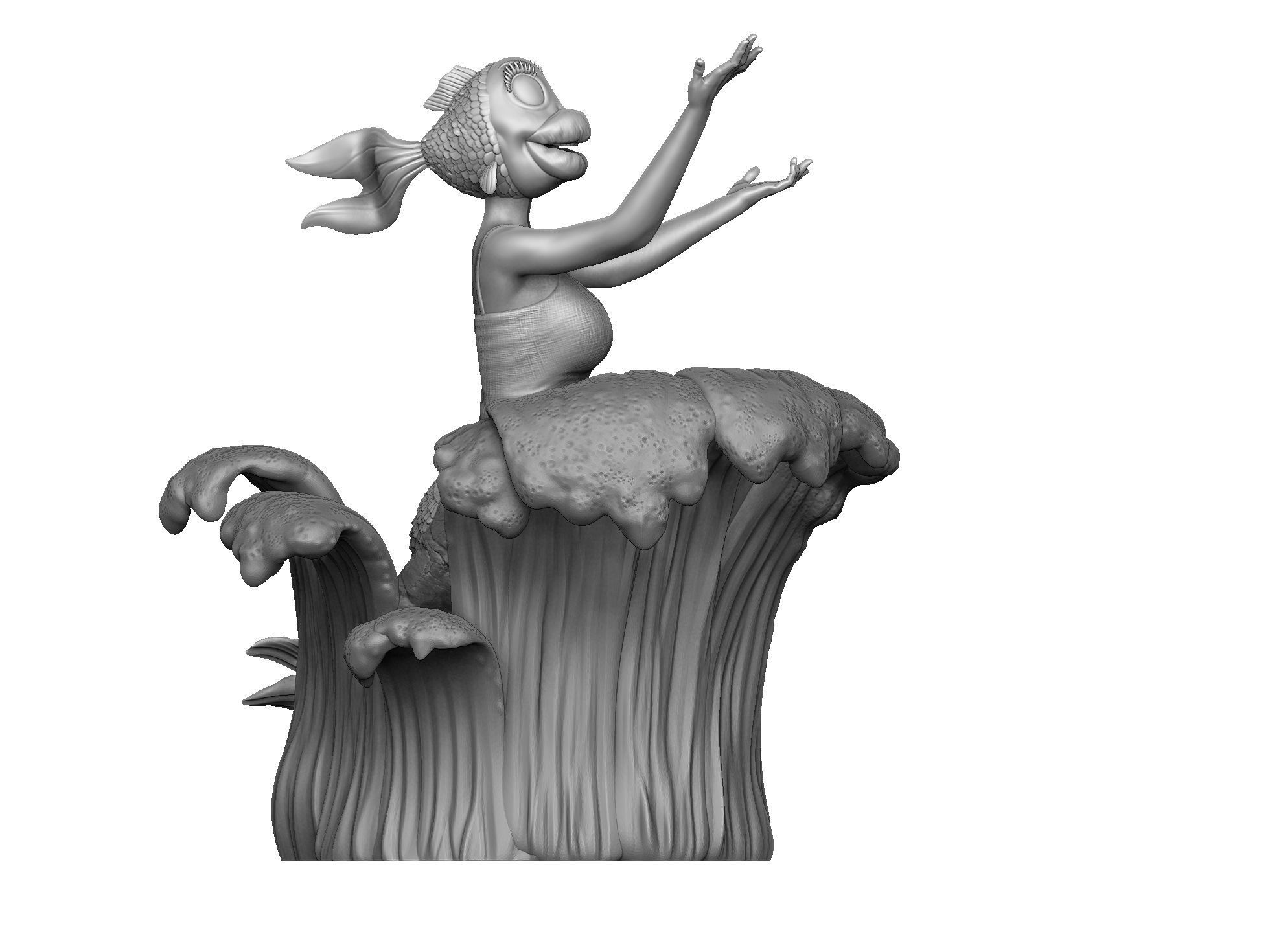 The Rusalka for 3d print STL armenfilm1983 3D print model_9