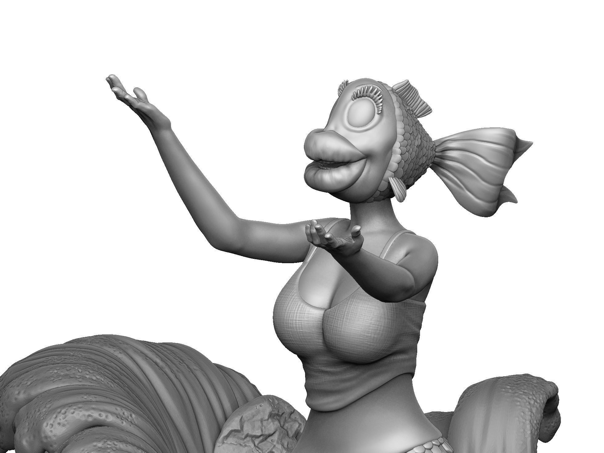 The Rusalka for 3d print STL armenfilm1983 3D print model_2