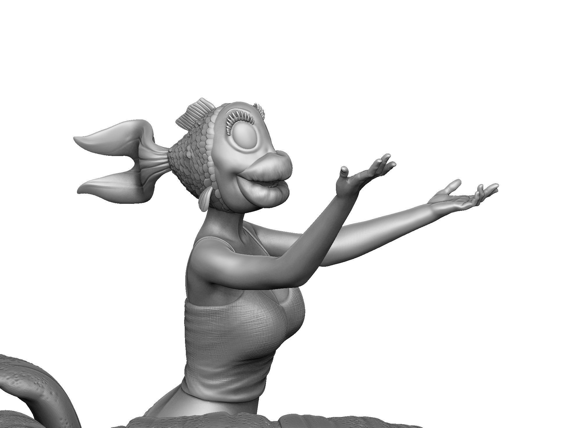 The Rusalka for 3d print STL armenfilm1983 3D print model_23