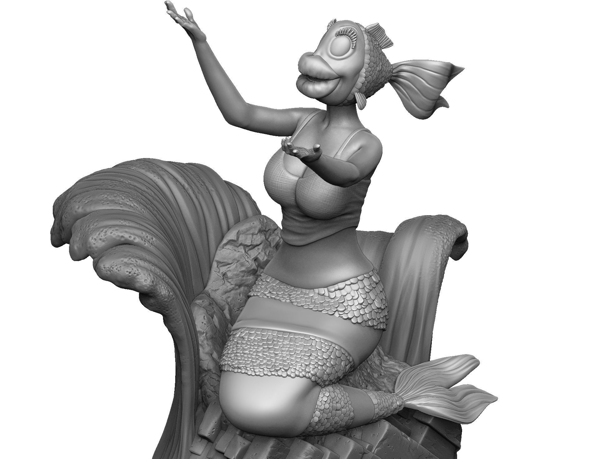 The Rusalka for 3d print STL armenfilm1983 3D print model_22