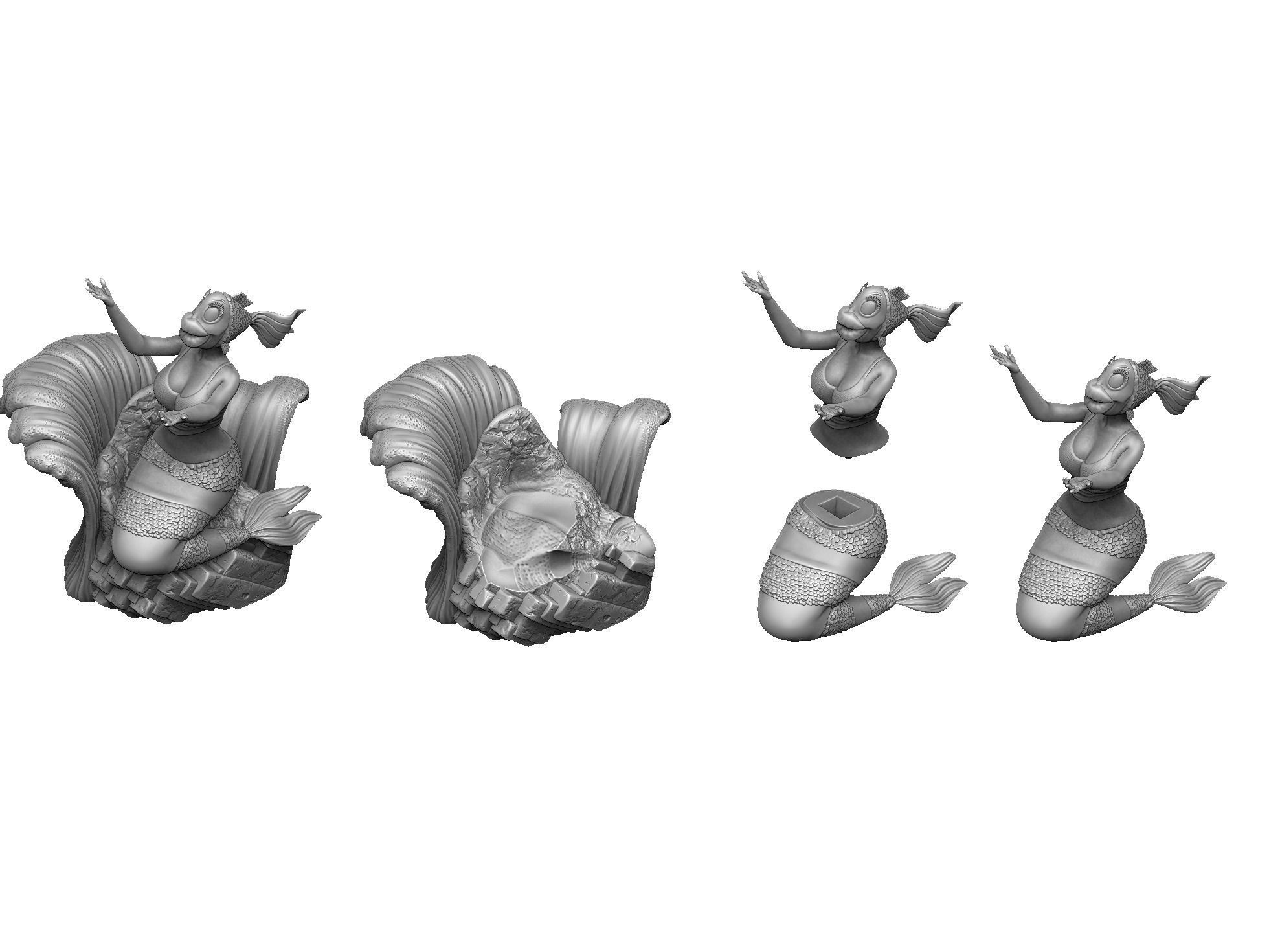 The Rusalka for 3d print STL armenfilm1983 3D print model_25