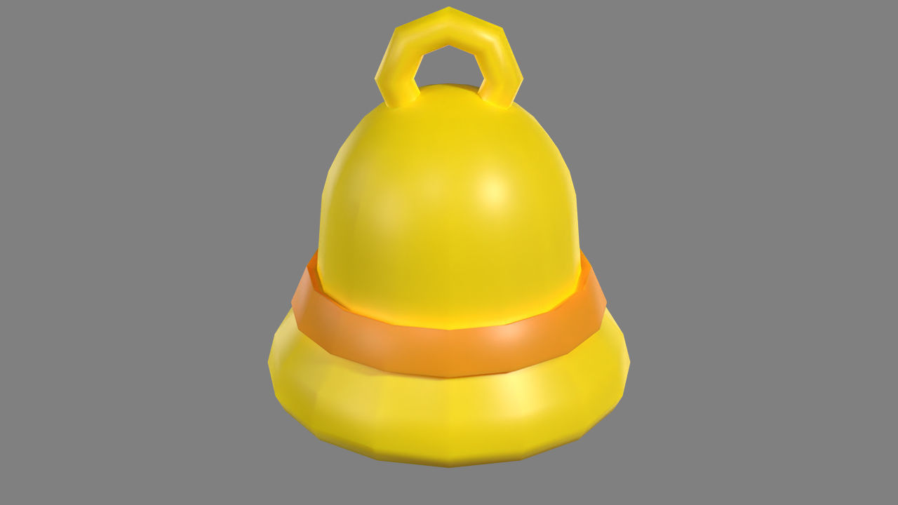 Bell Cartoon Model Low-poly 3D model_10