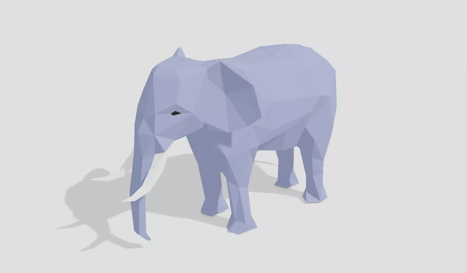 Elephant Low-Poly Free 3D model