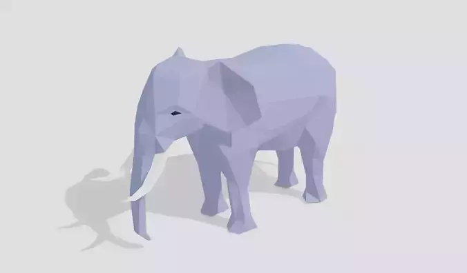 Elephant Low-Poly Free 3D model