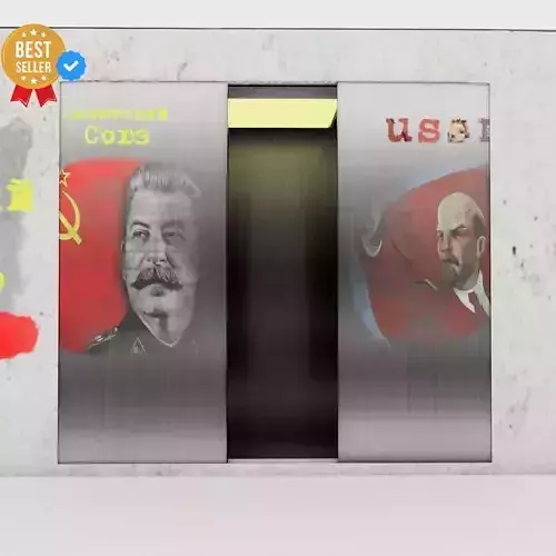 Soviet Union elevator Low-poly 3D model