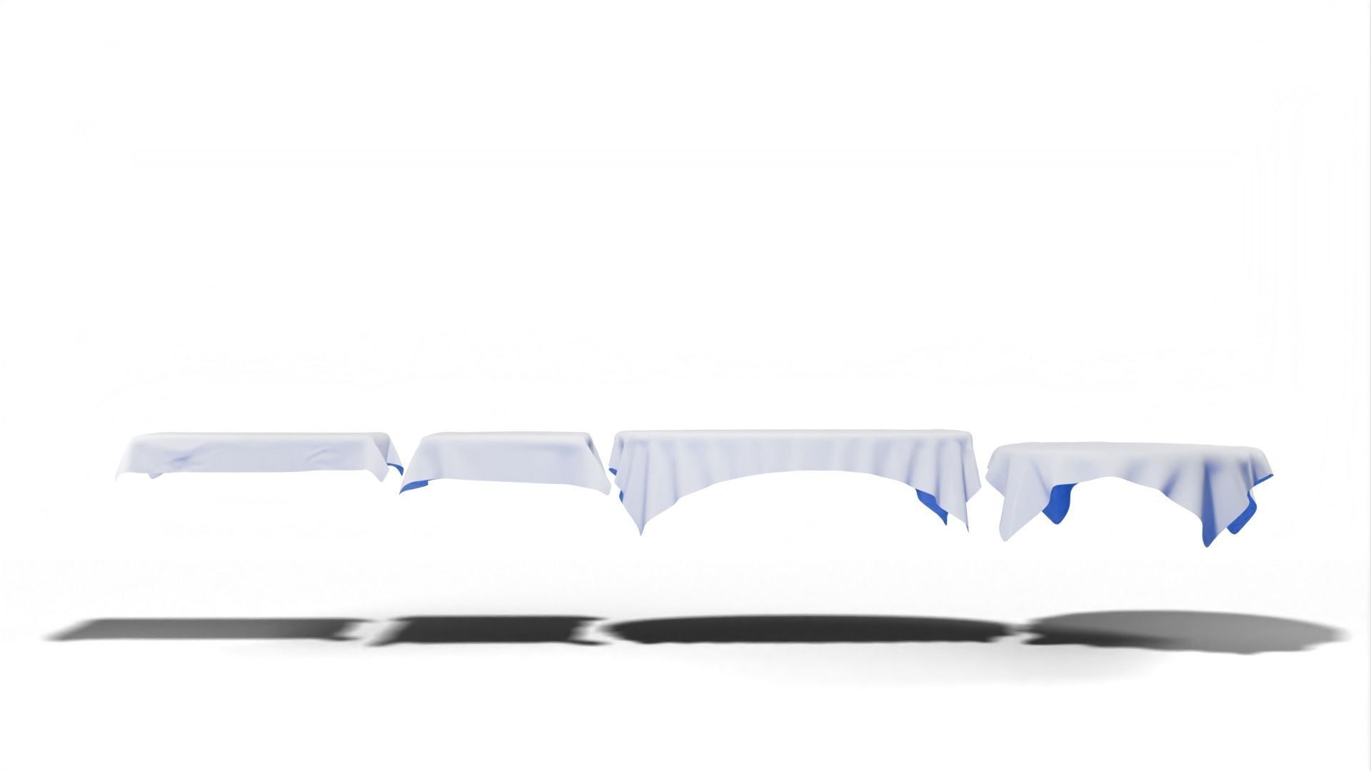 Tablecloth Set  Free 3D model_2