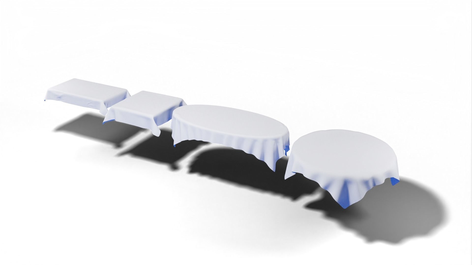 Tablecloth Set  Free 3D model_3