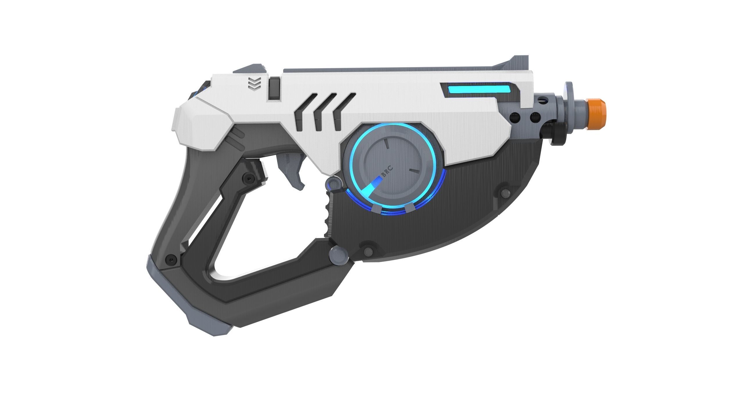Tracer Blaster Original Skin - Overwatch - STL CAD - Commercial 3D print model_6