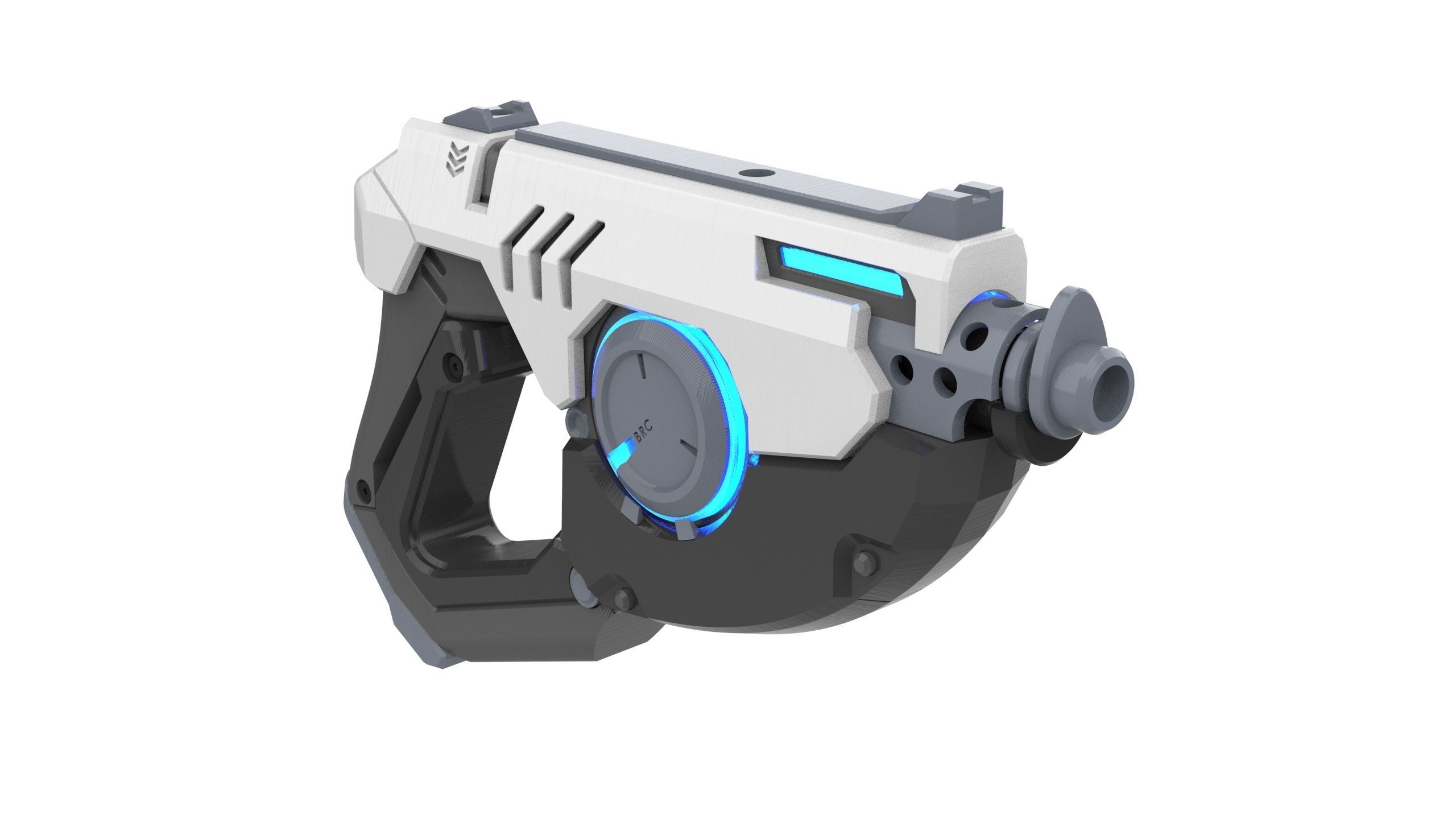 Tracer Blaster Original Skin - Overwatch - STL CAD - Commercial 3D print model_8