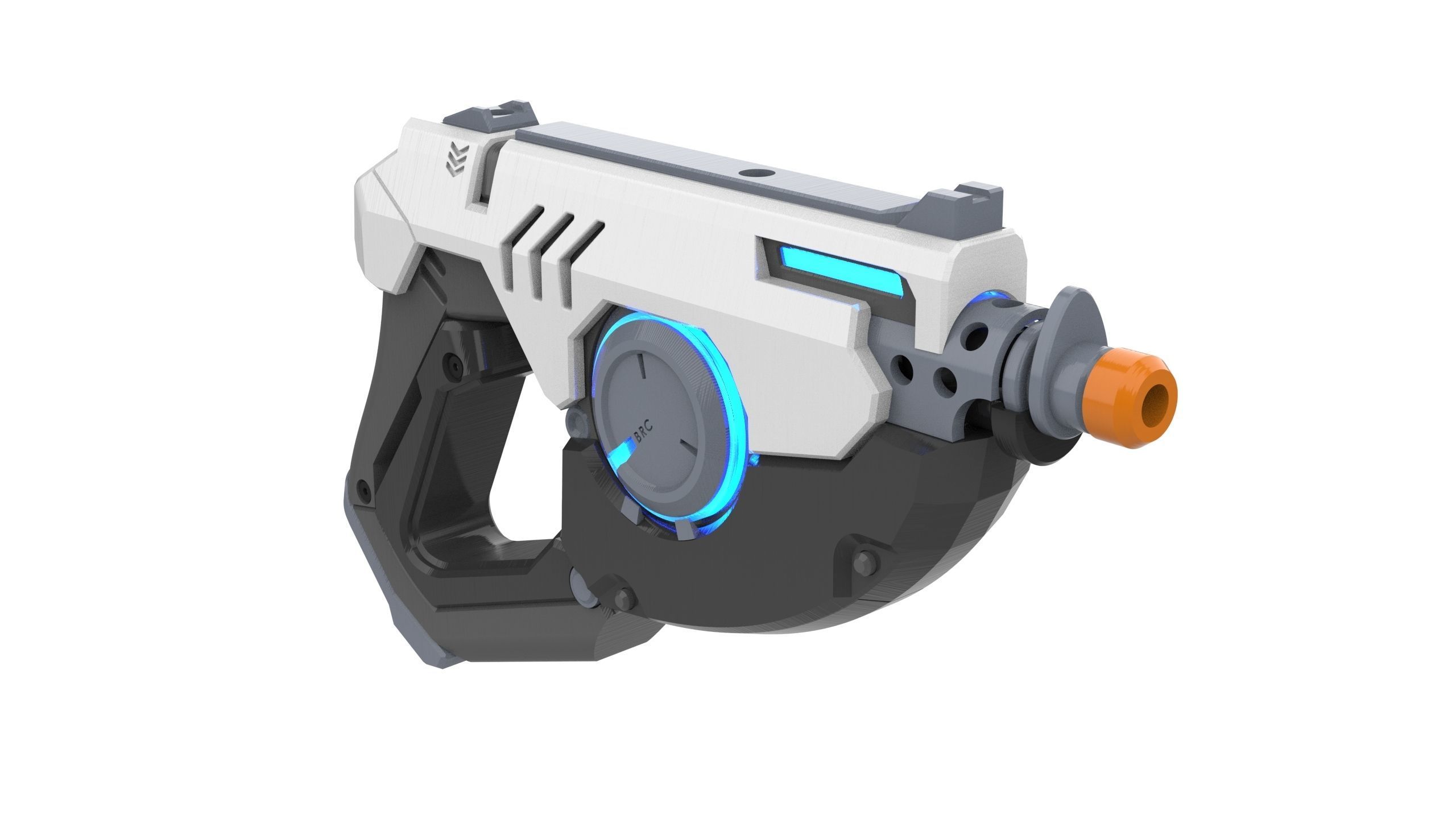 Tracer Blaster Original Skin - Overwatch - STL CAD - Commercial 3D print model_7