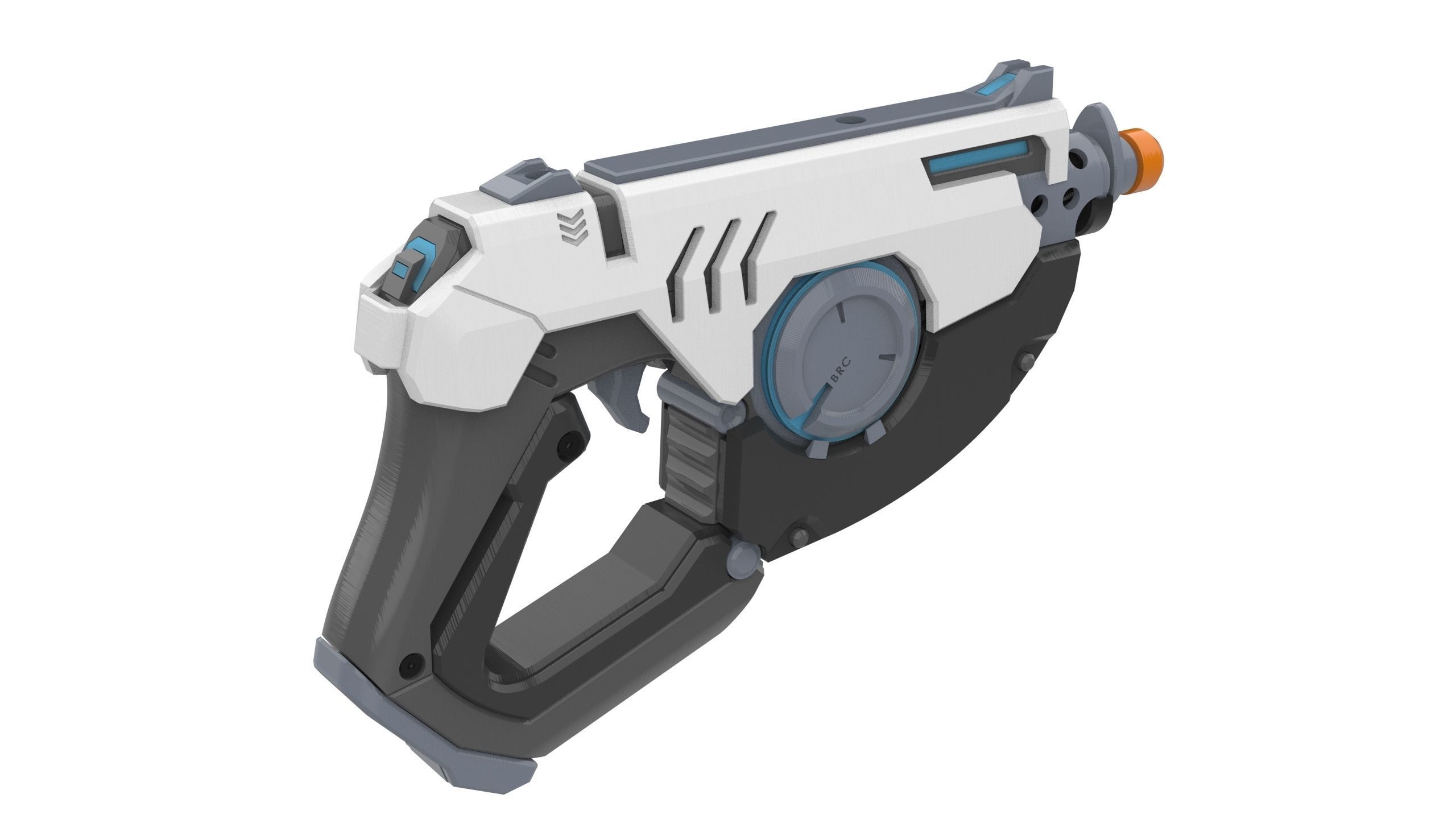 Tracer Blaster Original Skin - Overwatch - STL CAD - Commercial 3D print model_11