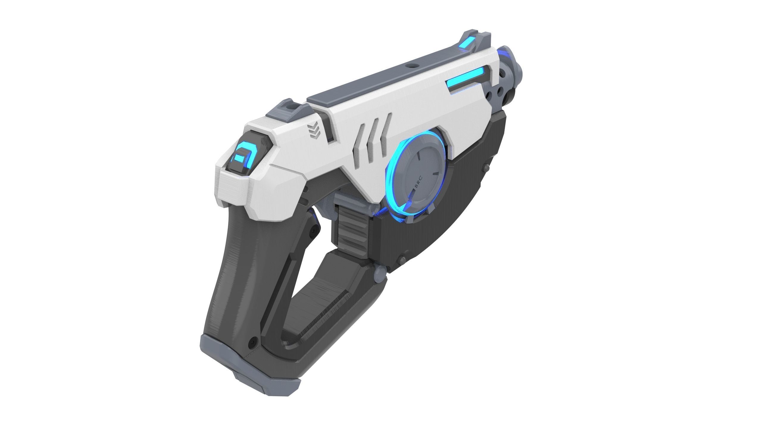 Tracer Blaster Original Skin - Overwatch - STL CAD - Commercial 3D print model_4