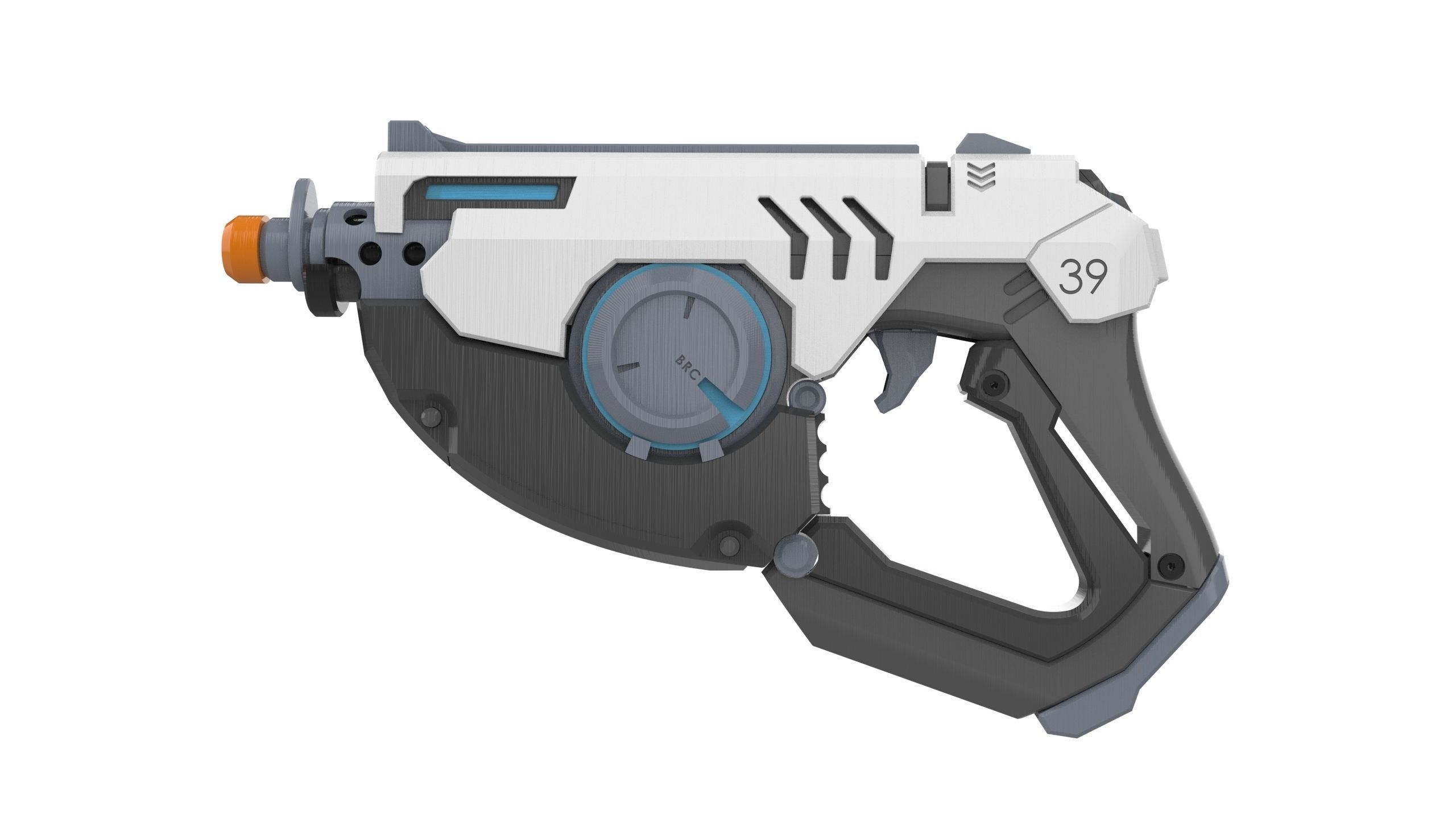 Tracer Blaster Original Skin - Overwatch - STL CAD - Commercial 3D print model_10