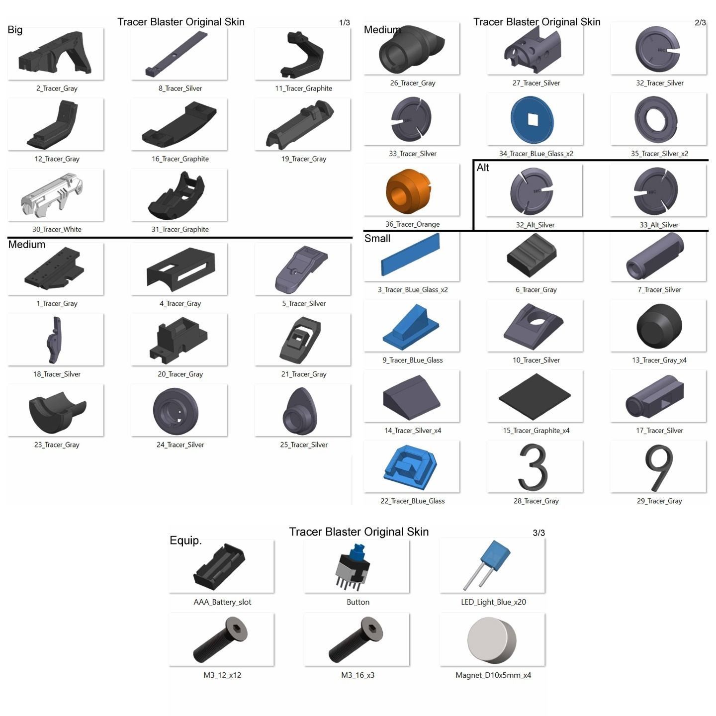 Tracer Blaster Original Skin - Overwatch - STL CAD - Commercial 3D print model_14
