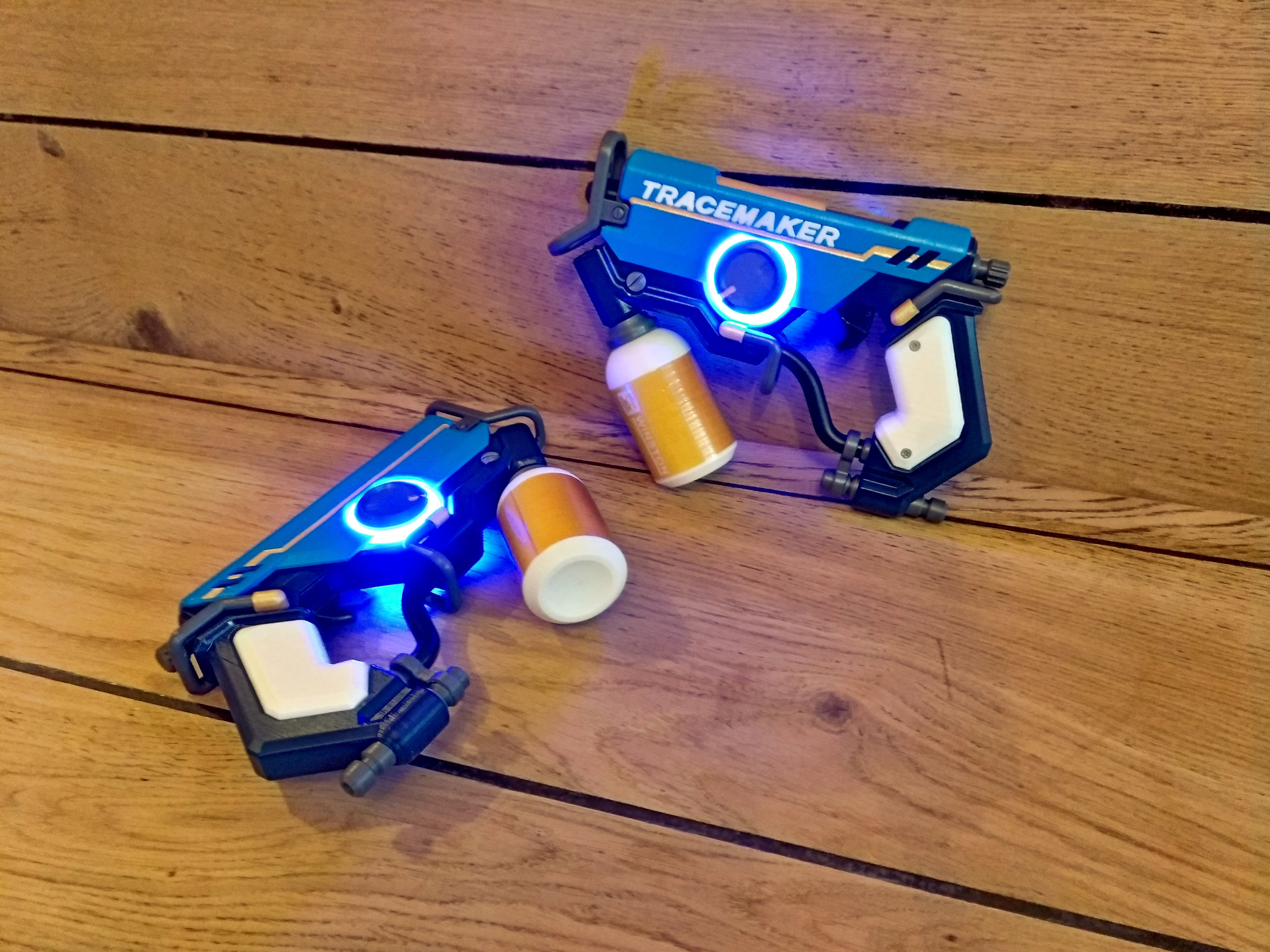 Tracer Graffiti Skin Blaster - Overwatch - STL CAD Personal Use 3D print model_12