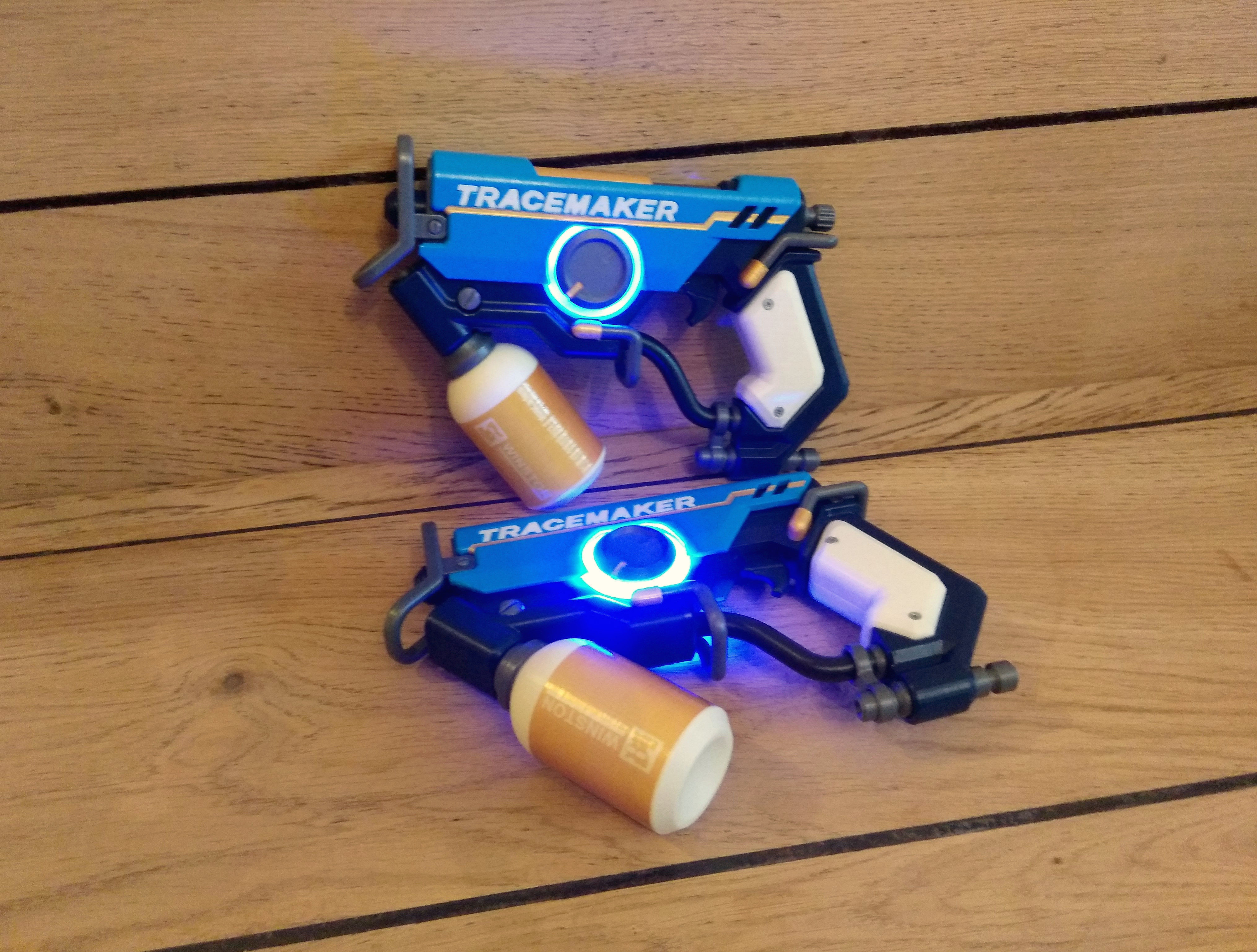 Tracer Graffiti Skin Blaster - Overwatch - STL CAD Personal Use 3D print model_13