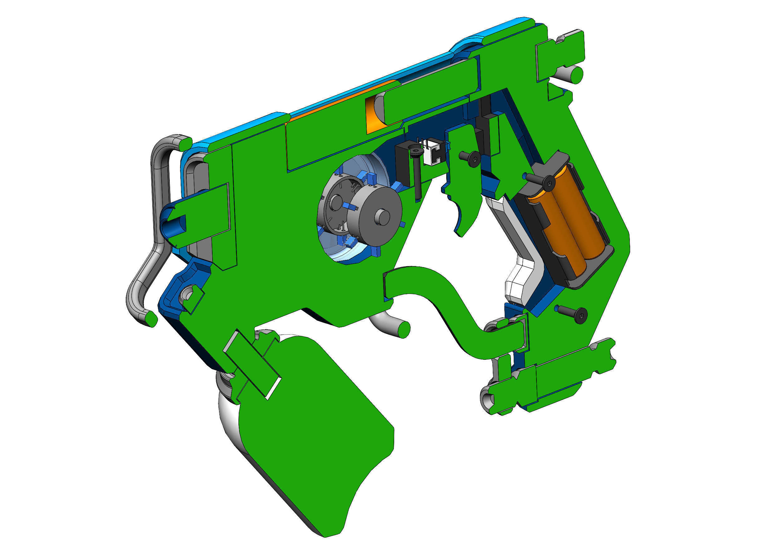 Tracer Graffiti Skin Blaster - Overwatch - STL CAD Personal Use 3D print model_9