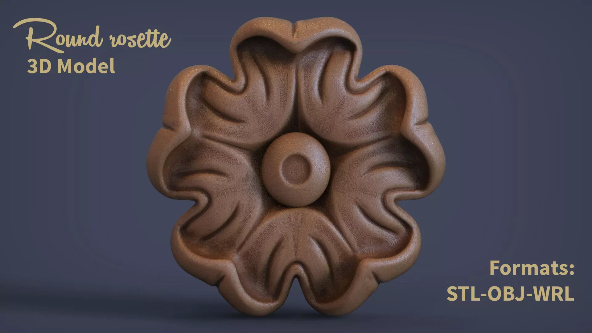 Round rosette 3D print model
