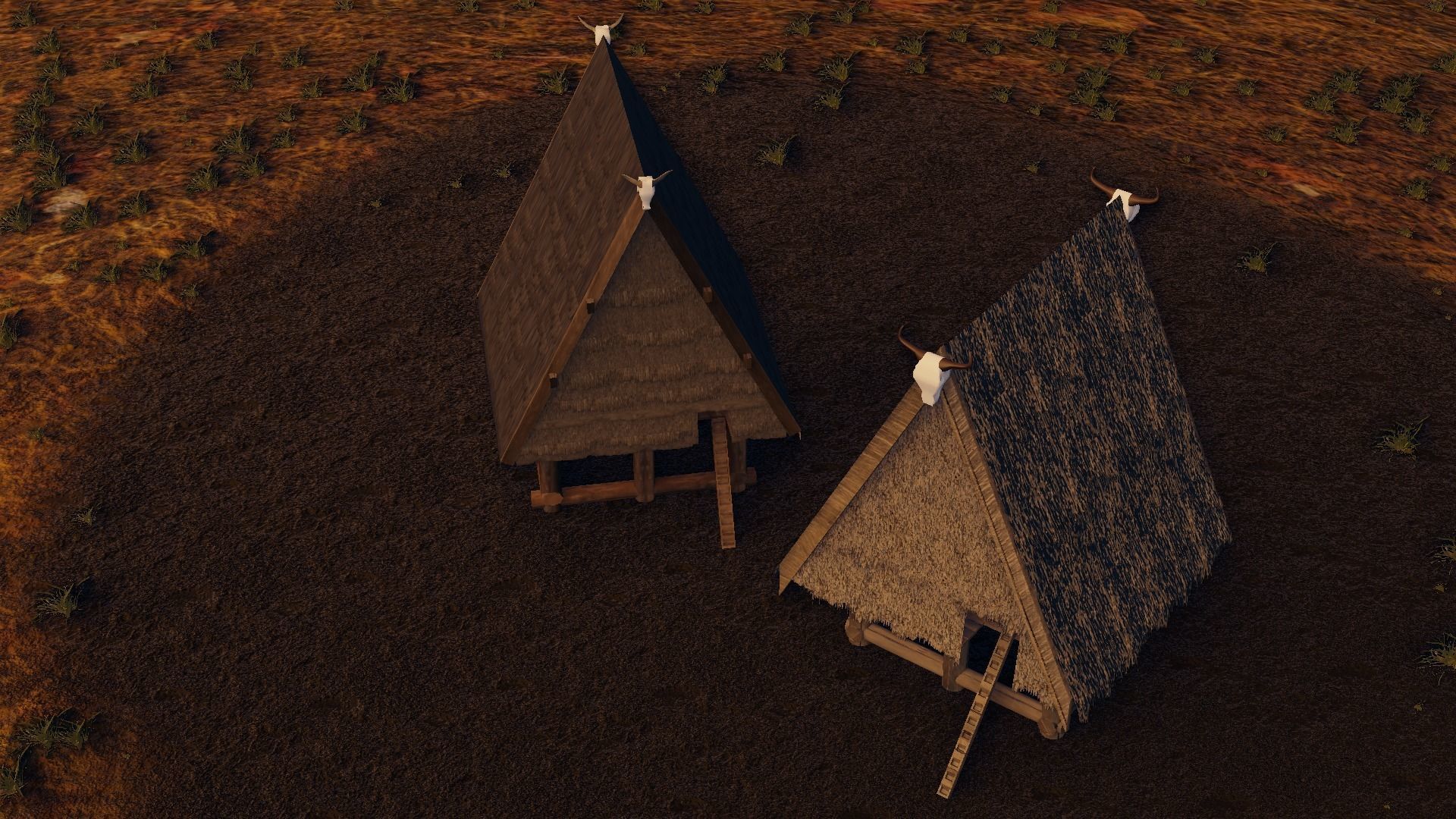 Rumah Tambi Low-poly 3D model_6