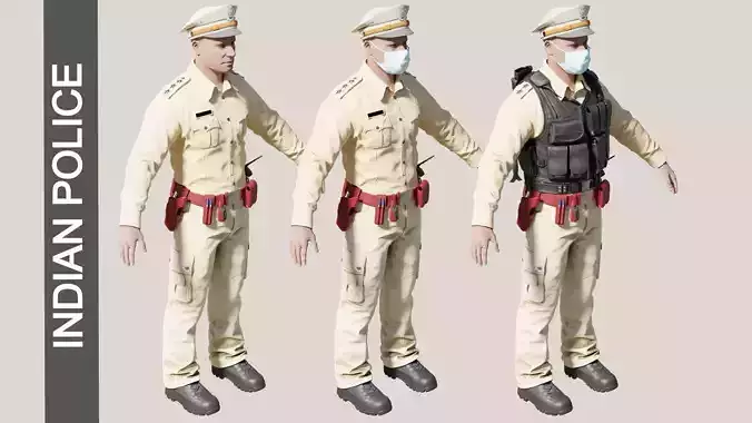 Indian Police Man 