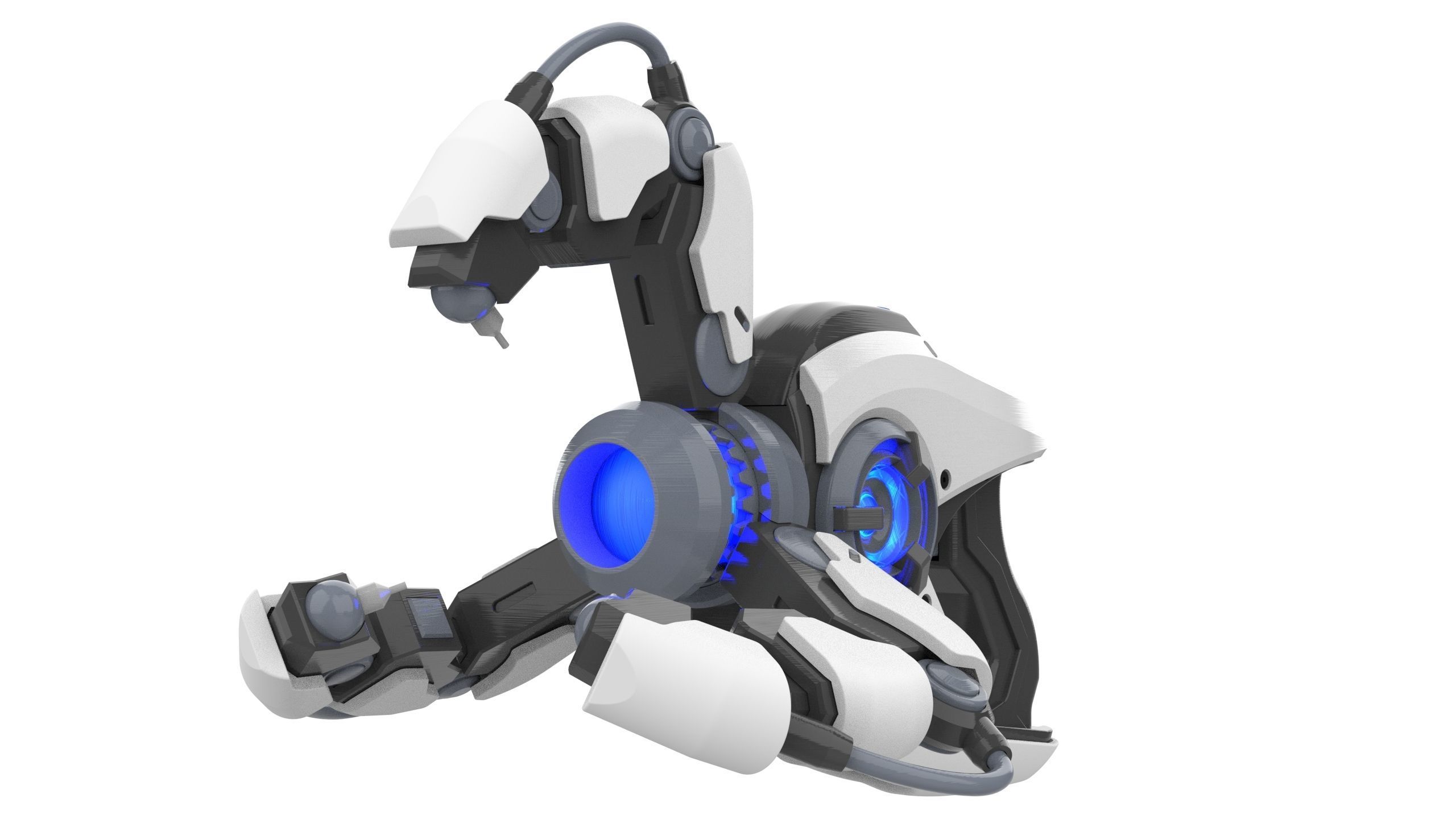 Symmetra Blaster - Overwatch - STL CAD bundle - Personal Use 3D print model_7