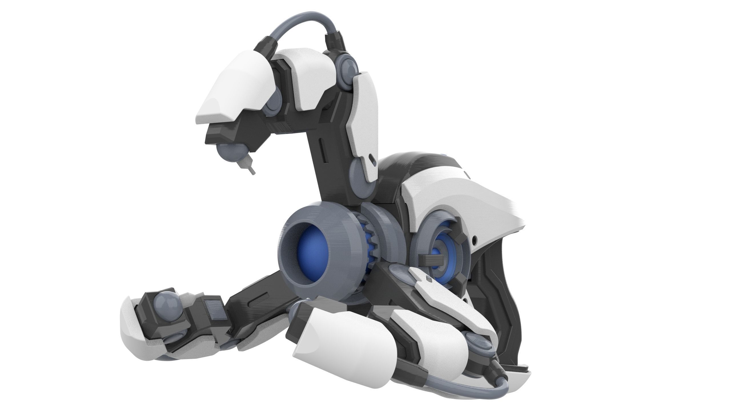 Symmetra Blaster - Overwatch - STL CAD bundle - Personal Use 3D print model_8