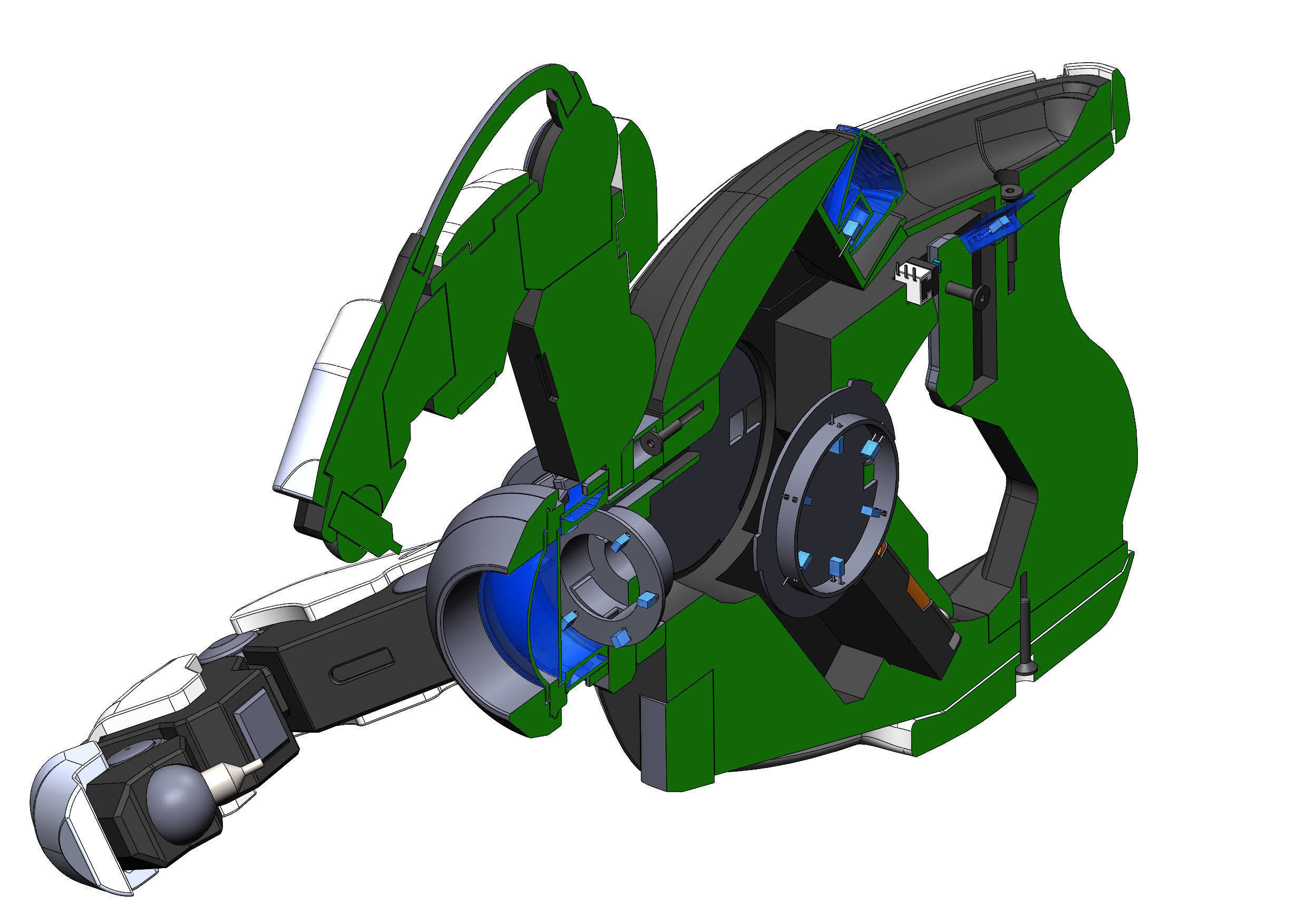 Symmetra Blaster - Overwatch - STL CAD bundle - Personal Use 3D print model_12