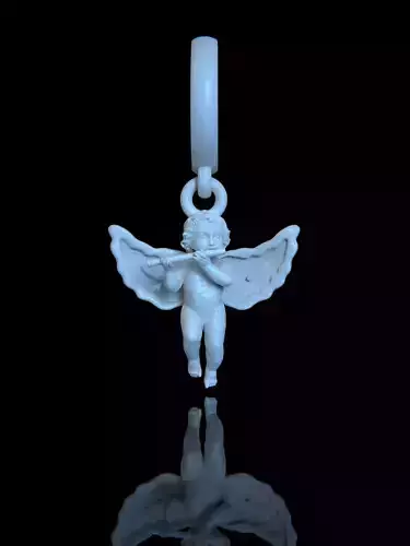 pendant angel earrings