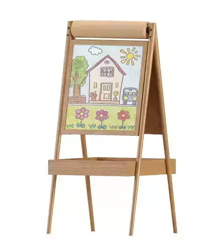Mid-Century Art Easel - Acorn 3D model