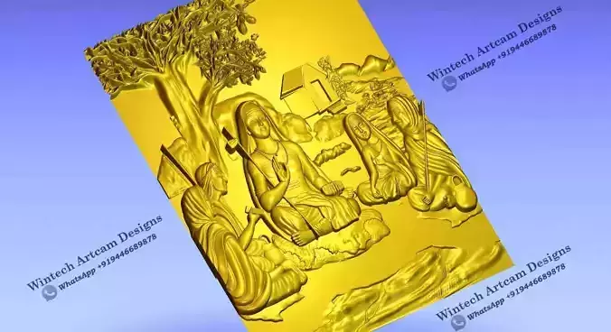  Breathtaking CNC Designs of the Great Adi Shankara 3D print model