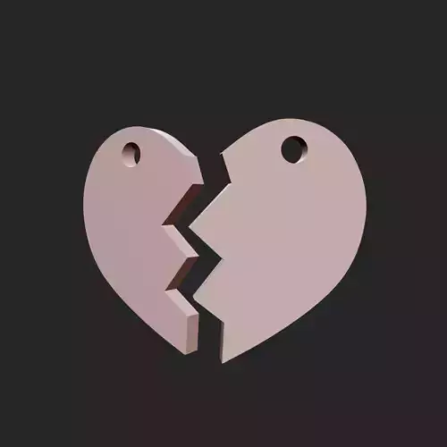 Happy Valentines Day jewelry  3D print model