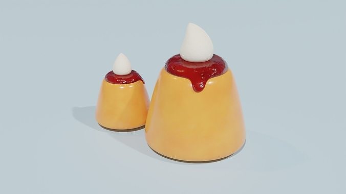 Pudding 3D model