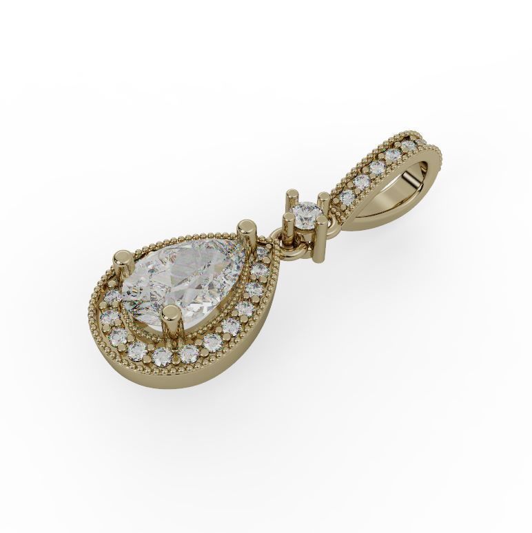 Gold Necklace 3D print model_4