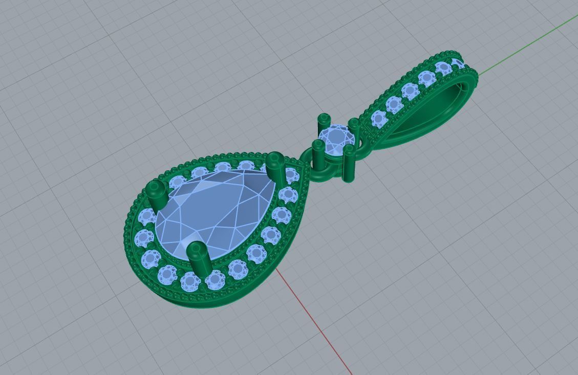 Gold Necklace 3D print model_6