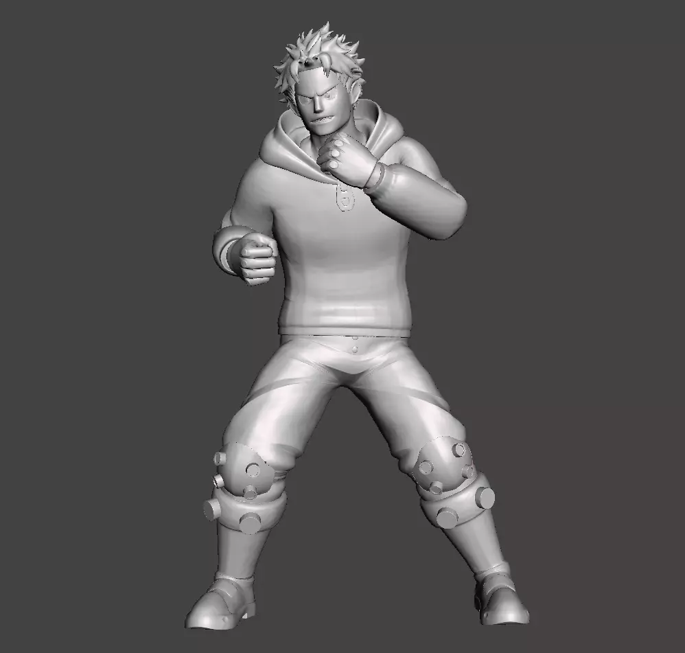 Fat Gum after burning fat 3D Model 3D print model_0