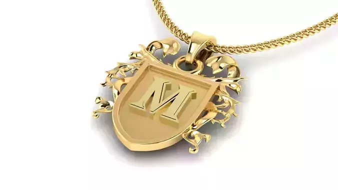 Letter- M - Pendant Name