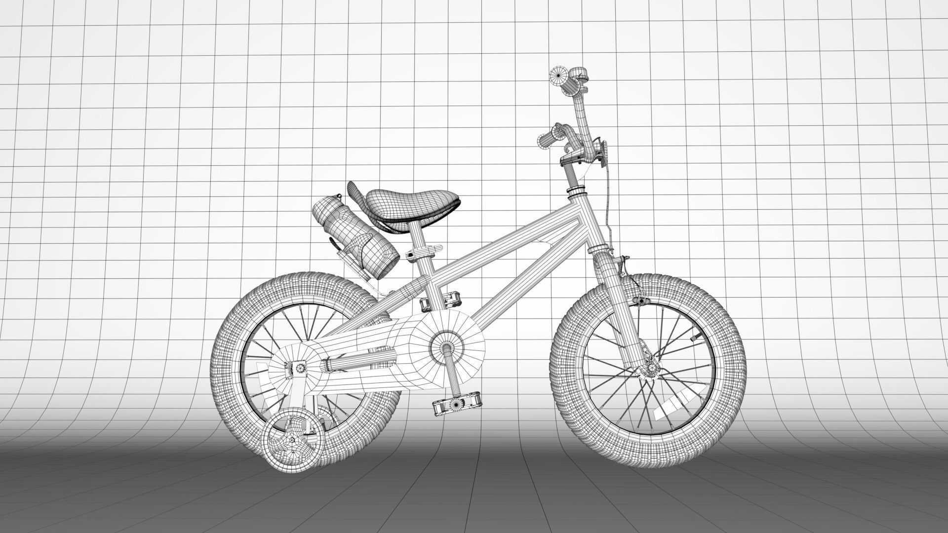 Bicycle-PBR Low-poly 3D model_1
