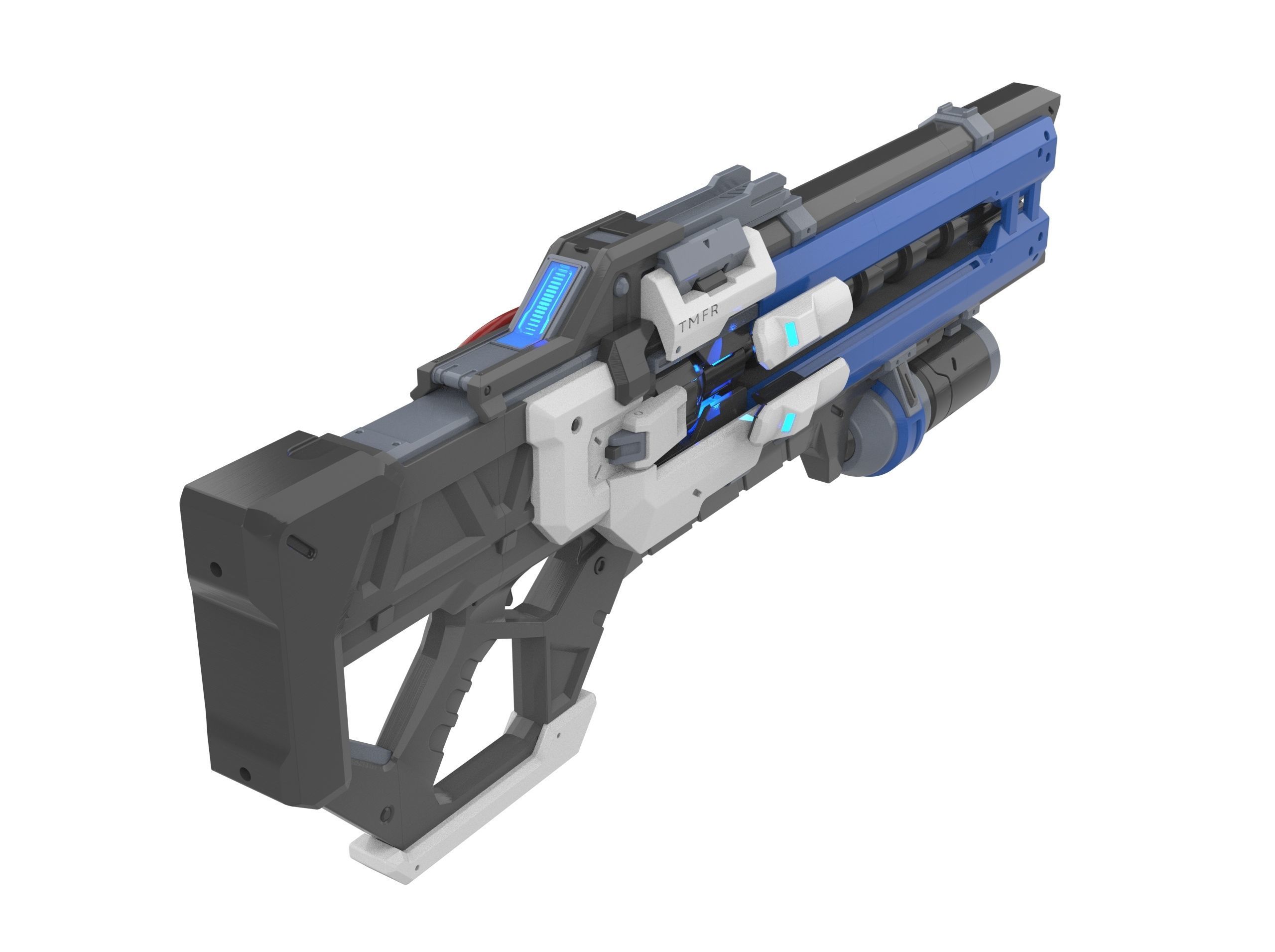 Soldier 76 Pulse Cannon - Overwatch - STL and CAD - Commercial 3D print model_4
