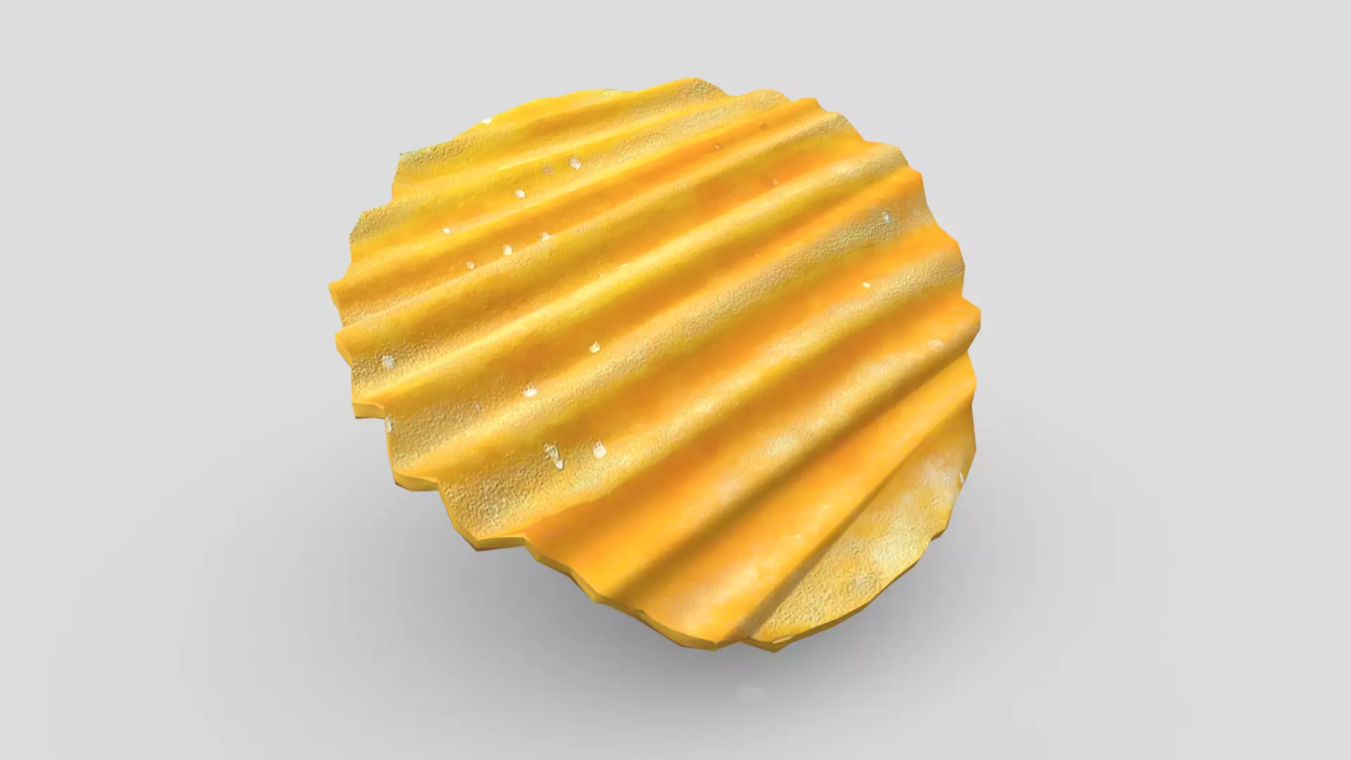 Potato Chip 2 Low-poly 3D model