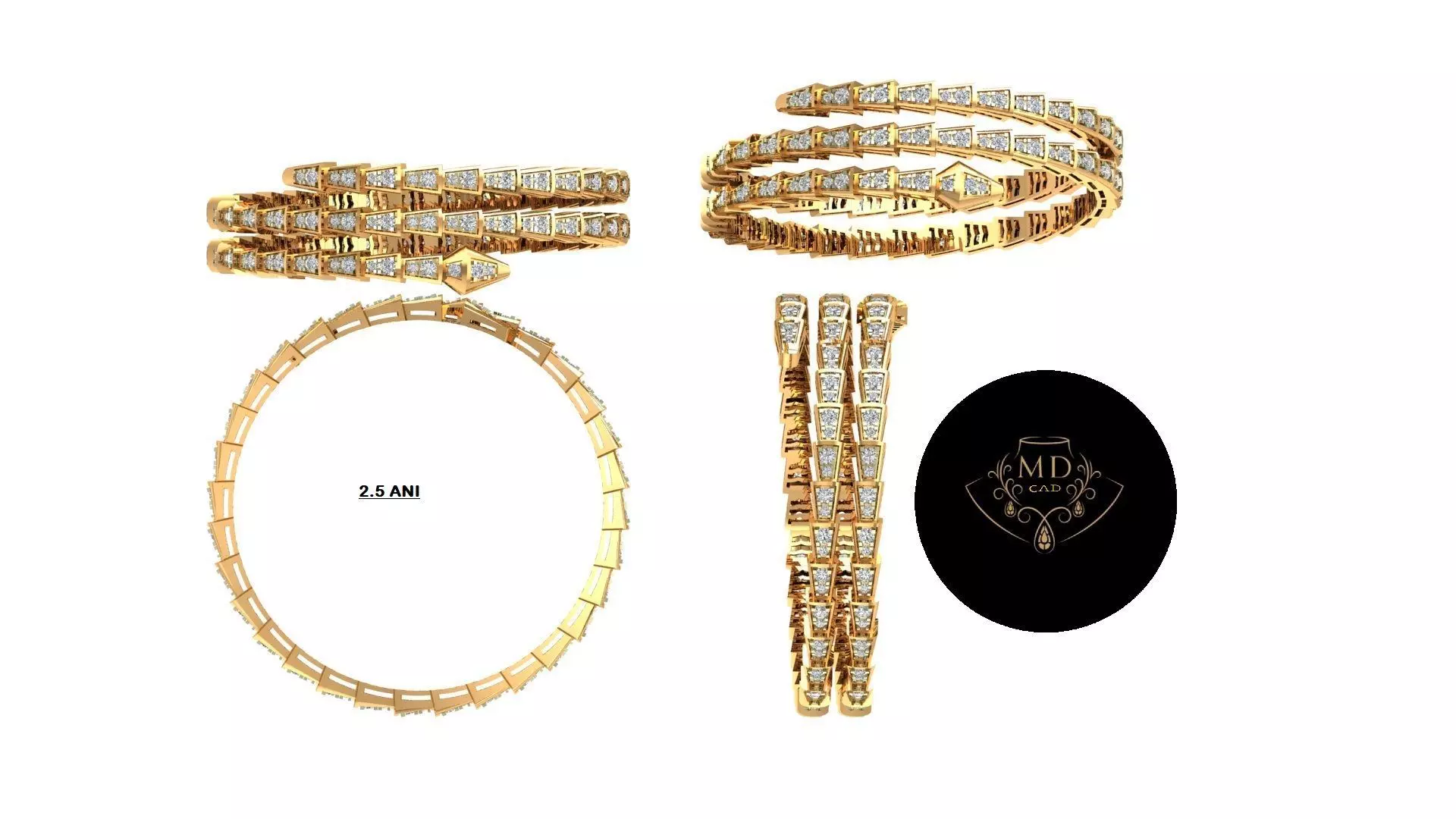 Helix BRACELET 3D print model