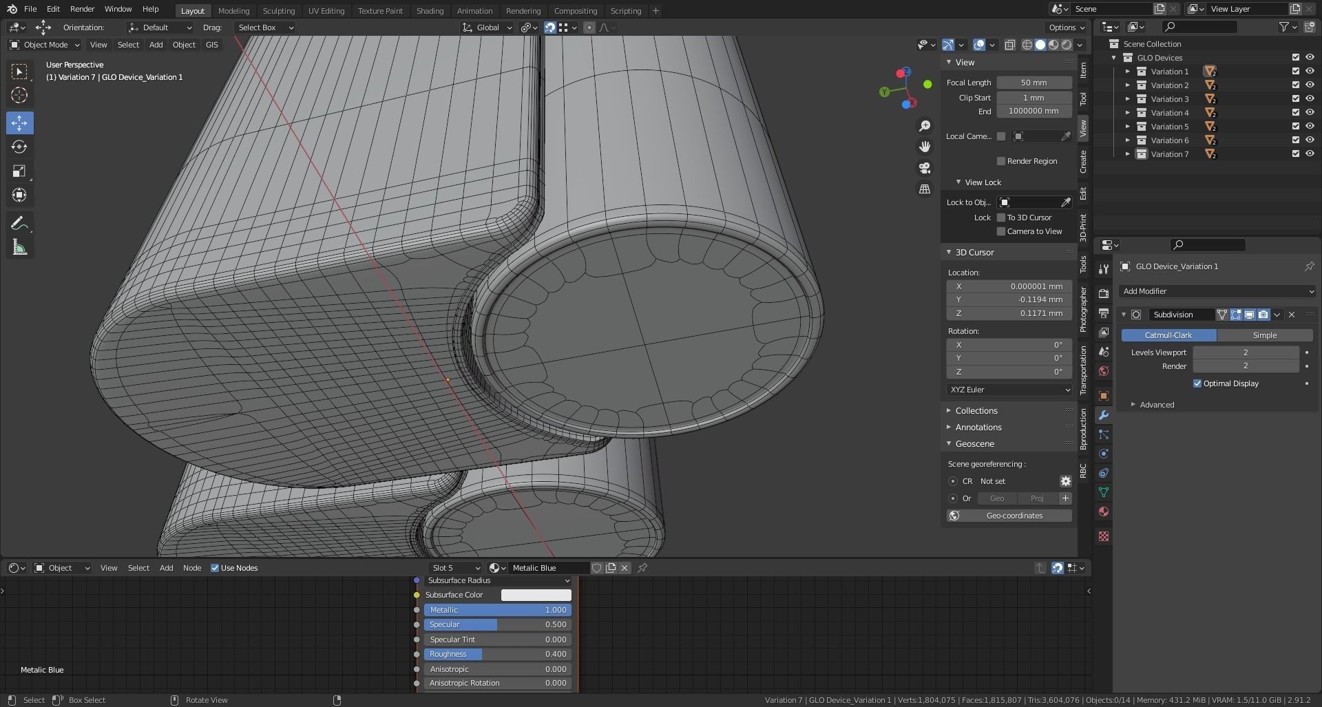 GLO Hyper X2 smoking device 3D model_9