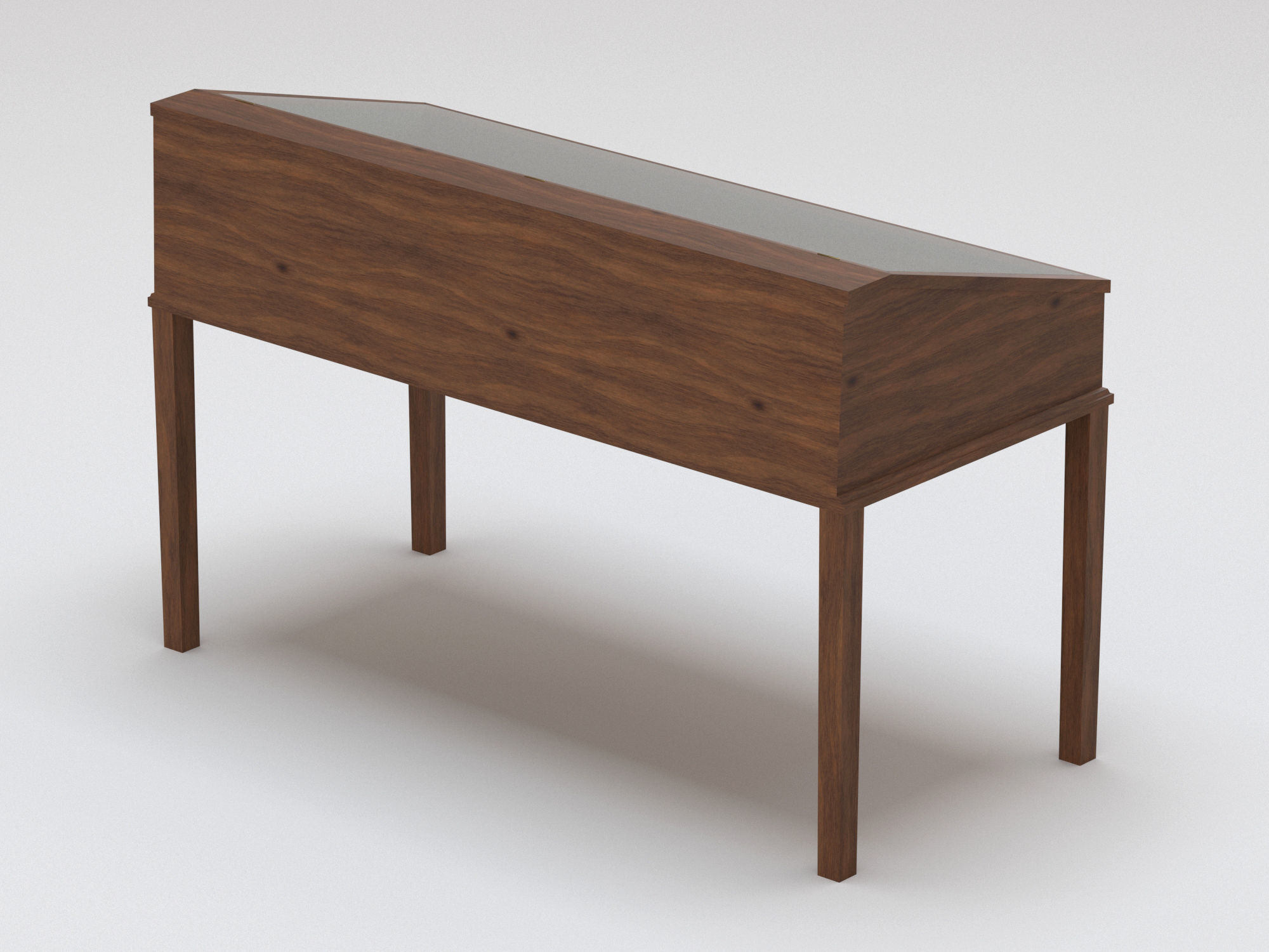 Exibition case 1 Low-poly 3D model_6