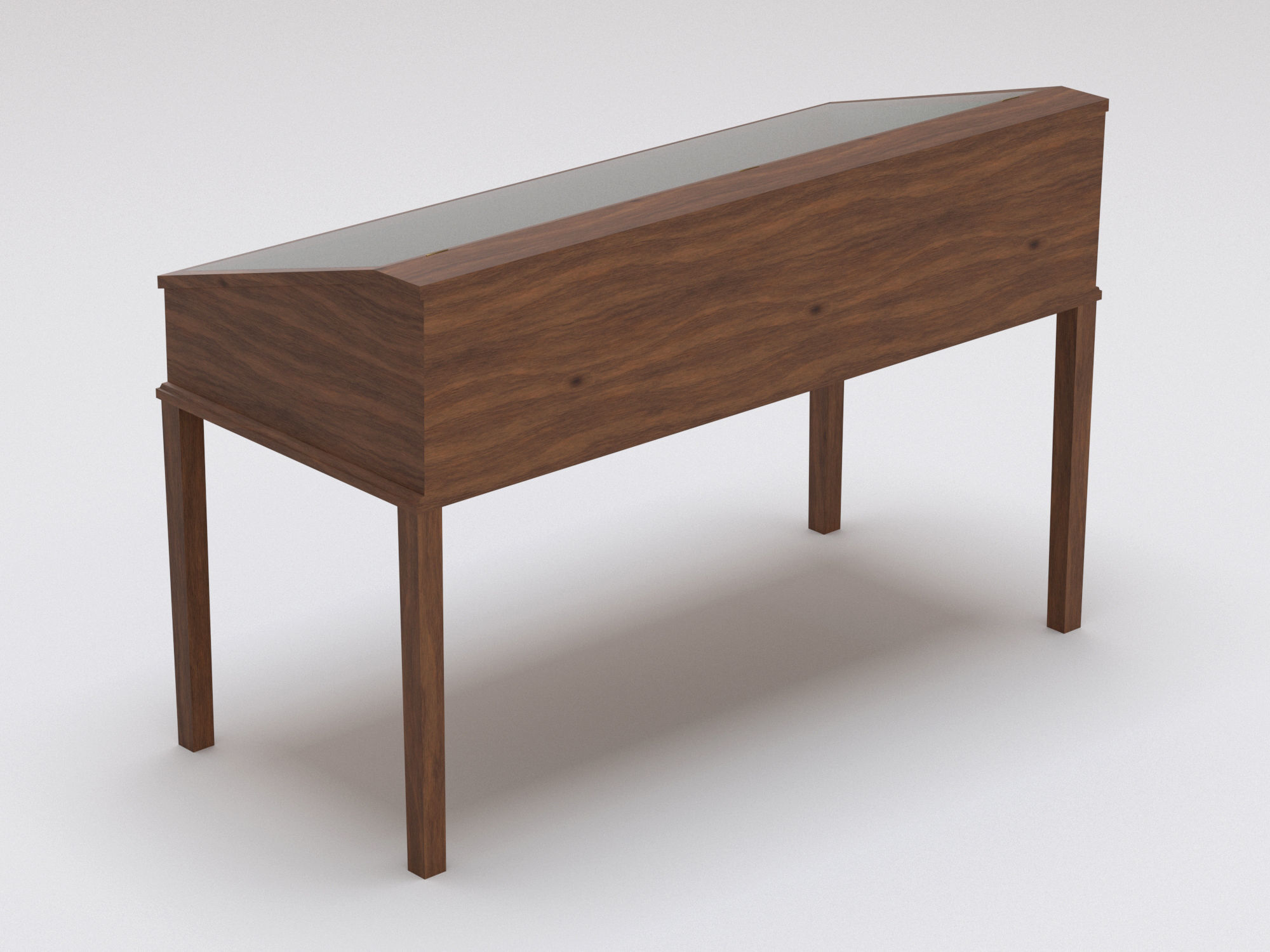 Exibition case 1 Low-poly 3D model_4