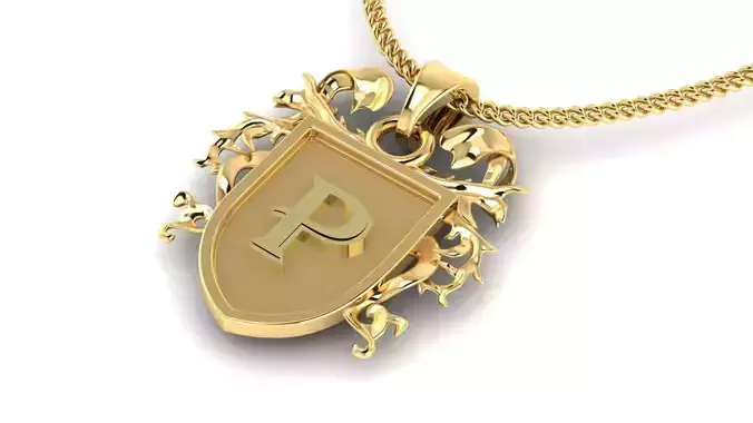 Letter- P - Pendant Name