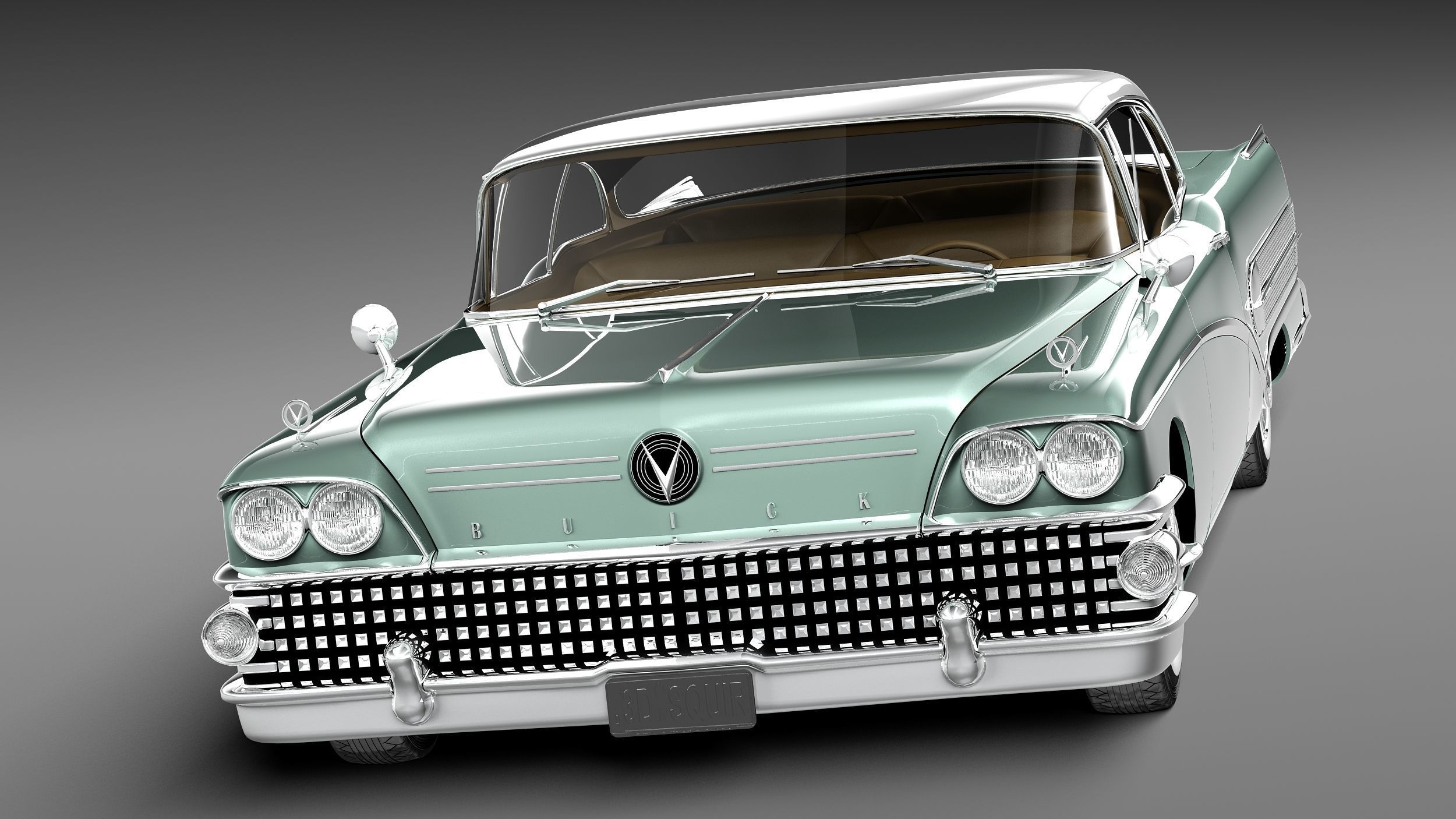 Buick Riviera Special 1958 3D model_1