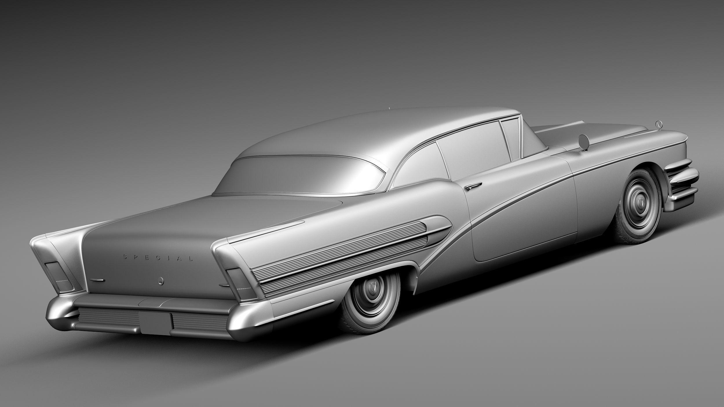 Buick Riviera Special 1958 3D model_12